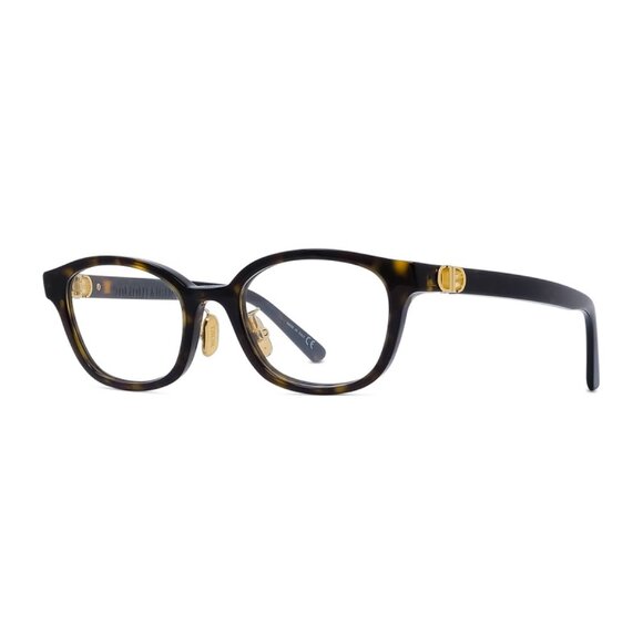NEW AUTHENTIC DIOR 30MONTAIGNEMINIO RJ 2000 HAVANA CLEAR WOMEN DIOR EYEGLASSES - Picture 1 of 3